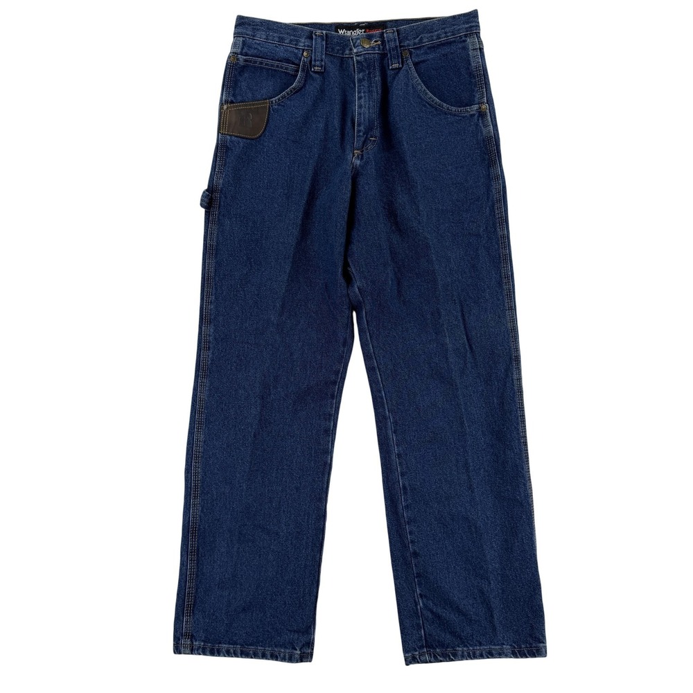 Wrangler Riggs Workwear‎ Jeans Mens 32x30 Blue Relaxed Straight Denim Pants